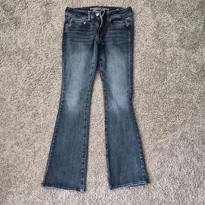 American Eagle Outfitters Dark Blue Flare Jeans